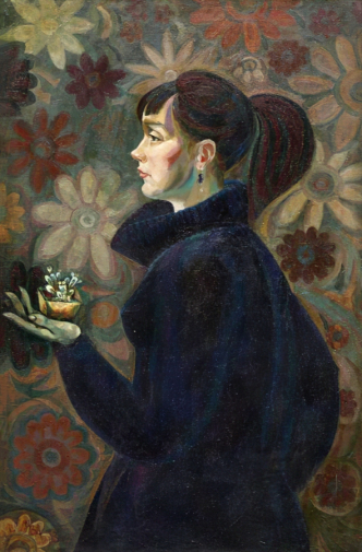 Ионченков Иван Александрович. Девушка с кактусом. Холст, масло. 105х70. 1973. Приморская государственная картинная галерея.
