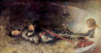 Джордж Уильям Джой. Спящая Жанна д`Арк. 1895. Музей изящных искусств (Руан).