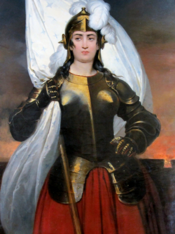Раймон Монвуазен. Жанна д`Арк. Холст, масло. 142х101. До 1843 года. Дворец Вергара (Винья-дель-Мар, Чили).