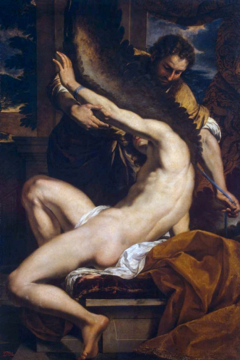 Шарль Лебрен. Дедал и Икар. Холст, масло. 190х124. 1645-1646. Государственный Эрмитаж.