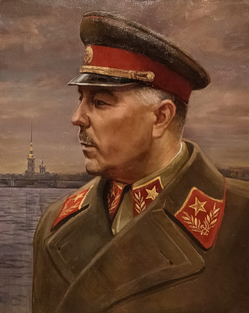 Ананьев Александр Михайлович. Портрет маршала Советского Союза К.Е.Ворошилова. Холст, масло. 100х80. 2010. Центральный музей Великой Отечественной войны 1941-1945 гг.