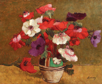 Штефан Лукьян. Анемоны. Холст, масло. 46х56. 1911-1913. Частное собрание.
