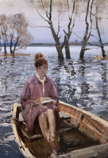 Стиль Леонид Михайлович. Разлив. Картон, масло. 70х50. 1966. Картинная галерея (Балашиха).