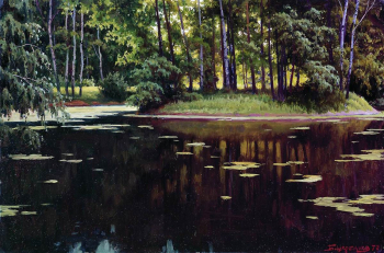 Щербаков Борис Валентинович. Остров уединения. Картон, масло. 40х60. 1972. Частная коллекция.