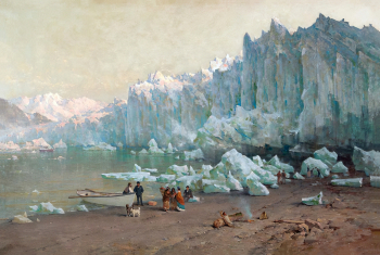 Томас Хилл. Ледник Мьюи, Аляска. Холст, масло. 1887-1888. Оклендский музей Калифорнии.