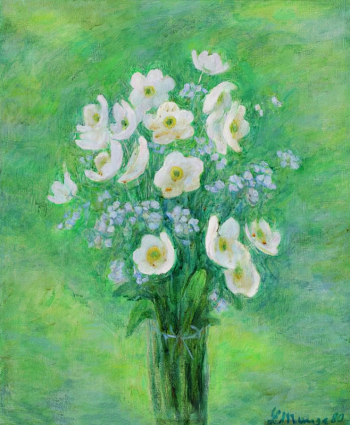 Мууга Лейли Адамовна. Анемоны. Холст, масло. 57х47. 1980. Пермская государственная художественная галерея.
