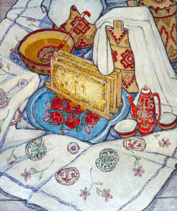 Ситдикова Адия Хабибулловна. Аромат мёда. Холст, масло. 119х99. 1967. Башкирский государственный художественный музей имени М.В.Нестерова.