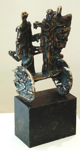 Черноглазов Игорь Алексеевич. Колесница. Бронза, гранит. 32,5х10,5х16,5. 1995. Государственный Владимиро-Суздальский историко-архитектурный и художественный музей-заповедник.
