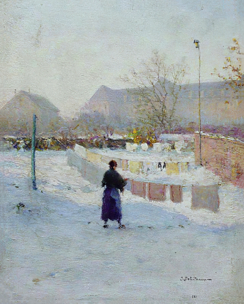 Похитонов Иван Павлович. В Бельгии. Доска, масло. 19х15,5. Краснодарский краевой художественный музей имени Ф.А.Коваленко.