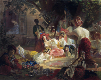 Брюллов Карл Павлович. Бахчисарайский фонтан. Холст, масло. 86,5х76. 1849. Государственный музей изобразительных искусств имени А.С.Пушкина.