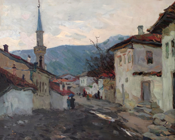 Пламеницкий Анатолий Александрович. Бахчисарай. Холст, масло. 80х100. 1958. Севастопольский художественный музей имени М.П.Крошицкого.
