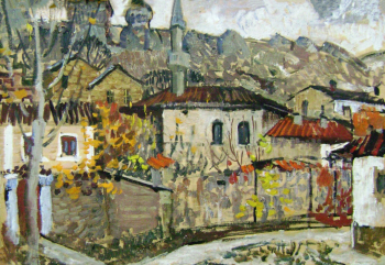 Сергеева Нина Алексеевна. Бахчисарай. Мечеть. Холст, масло. 60х85. 1970-е. Курганинский исторический музей.