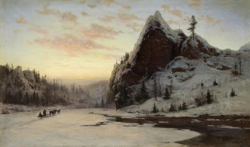 Казанцев Владимир Гаврилович. На Урале. Холст, масло. 71х120. 1888. Иркутский областной художественный музей имени В.П.Сукачева.