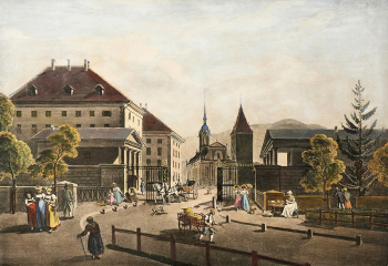 Габриэль Лори. Берн. Бумага, акварель. 1830. Швейцарская национальная библиотека.