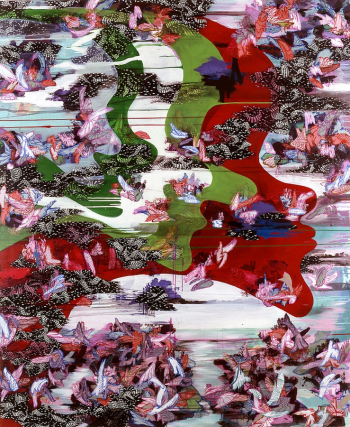 Сулинг Ван. Гора. Холст, акрил. 245х200. 2004. Частное собрание.