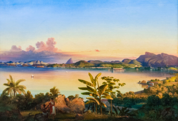 Алехандро Чиккарелли. Рио-де-Жанейро. Холст, масло. 82,3х117,5. 1844. Пинакотека Сан-Паулу.