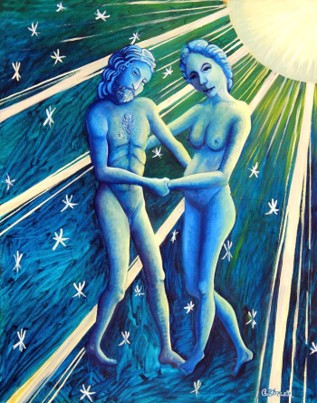 Каролина Стрит. Близнецы. Холст, масло. 2011. Частная коллекция.