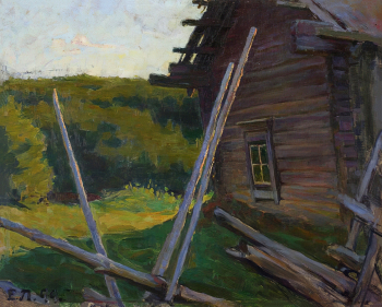 Лансере Евгений Евгеньевич. Летний пейзаж. Холст, масло. 40х49. 1899. Пермская государственная художественная галерея.