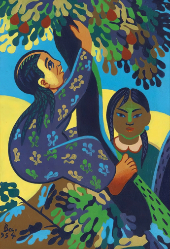 Ибрагим Балабан. Весна. Доска, масло. 61х45,5. 1954. Частная коллекция.