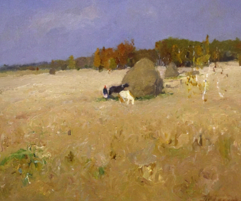 Прокопьев Андрей Лаврентьевич. Бабье лето. Холст, масло. 61х75,5. 20 век. Государственный музей изобразительных искусств Республики Татарстан.