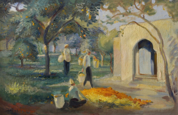 Омар Онси. Без названия. Холст, масло. 68х105. 1941. Частная коллекция.