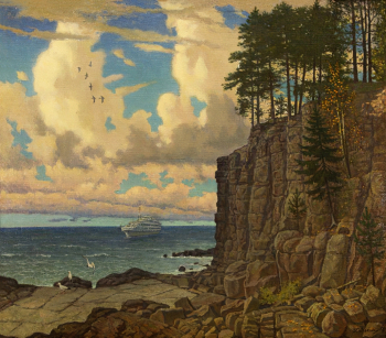 Осокин Георгий Михайлович. На острове Валаам. Холст, масло. 106х140. 1978. Национальный музей Республики Марий Эл имени Тимофея Евсеева.