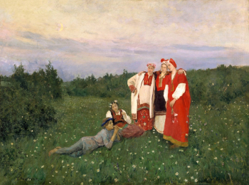Коровин Константин Алексеевич. Северная идиллия. Холст, масло. 115х155,5. 1892. Государственная Третьяковская галерея.