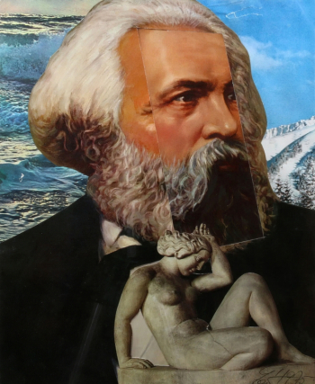 Эрро (Гвюдмюндюр Гвюдмюндссон). Нет места. Коллаж. 1975. Частная коллекция.
