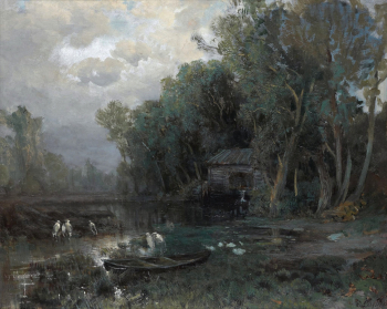 Васильев Фёдор Александрович. Заброшенная мельница. Холст, масло. 45,4х56,4. 1871-1873. Государственная Третьяковская галерея.