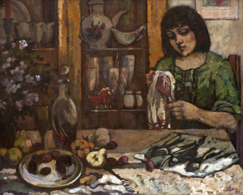 Чемсо Алла Викторовна. Фрагмент из быта. Холст, масло. 80х100. 2010. Ставропольский краевой музей изобразительных искусств.