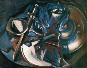 Юринок Галина Алексеевна. Оружие Ермака. Холст, темпера. 100х130. 1977. Музей изобразительных искусств (Тюмень).