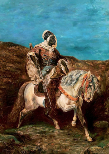 Эжен Муссе. Арабский всадник. Холст, масло. 73,5х53. 1905. Частная коллекция.