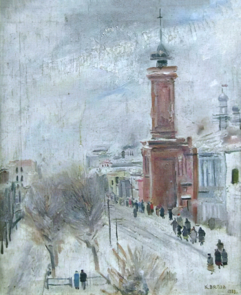 Вялов Константин Александрович. Свердловск. Холст, масло. 69,5х57,6. 1933. Екатеринбургский музей изобразительных искусств.