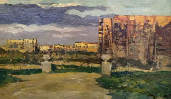 Туржанский Леонард Викторович. Новый Свердловск. Холст, масло. 30,5х53. 1937. Екатеринбургский музей изобразительных искусств.