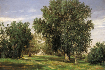 Аммосов Сергей Николаевич. Лесная поляна. Холст, масло. 37,8х52,2. 1869. Государственная Третьяковская галерея.