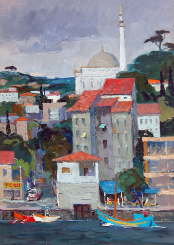 Охлупин Аркадий Петрович. Турция, Стамбул. Холст, масло. 50х42. 1967. Ирбитский государственный музей изобразительных искусств.
