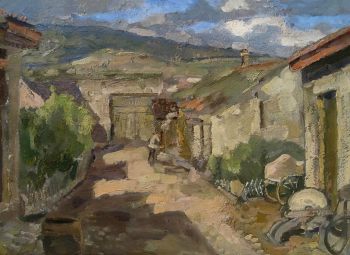 Ширяев Георгий Александрович. Симферополь. Картон, масло. 39х52. 1936. Удмуртский республиканский музей изобразительных искусств.