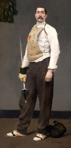 Гари Мельхерс. Мастер-фехтовальщик. Холст, масло. 206,4х100,3. 1900. Детройтский институт искусств.