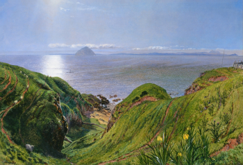 Уильям Белл Скотт. Эйлса-Крейг. Холст, масло. 45,1х60. 1860. Йельский центр британского искусства.