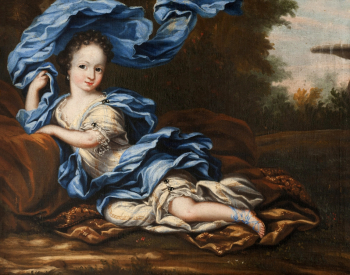 Анна Мария Эренстраль. София Шведская (Гедвига София Шведская). Холст, масло. 37х48. 1684. Национальный музей Швеции.