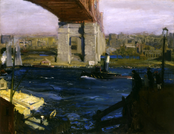 Джордж Уэсли Беллоуз. Мост, остров Блэкуолл. Холст, масло. 86,5х112. 1909. Музей искусств Толидо.