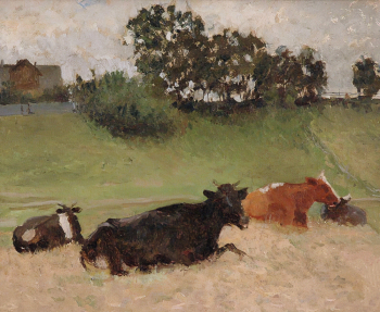Визель Эмиль Оскарович. Эстония, Перияц. Картон, масло. 27,5х33,5. 1917. Государственный музей изобразительных искусств Республики Татарстан.