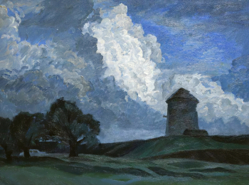 Митряшкин Михаил Яковлевич. Эстонский мотив. Оргалит, масло. 62х83. 1974. Воронежский областной художественный музей имени И.Н.Крамского.