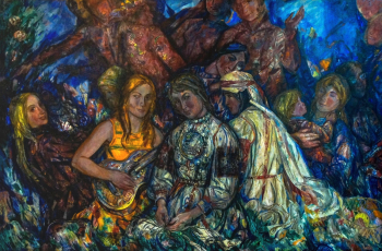 Окас Эвальд Карлович. Эстонские девушки. Холст, масло. 130х195. 1972. Зеленогорский музейно-выставочный центр.