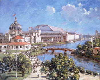 Теодор Робинсон. Всемирная Колумбова выставка. Холст, масло. 63,5х76,2. 1894. Музей американского искусства Кристал Бриджес.