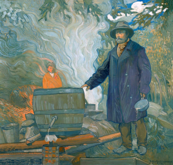 Джозеф Аланен. Самогонщик. Холст, масло. 1916. Частная коллекция.