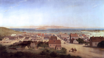 Джордж Генри Берджесс. Сан-Франциско в 1850 году. Холст, масло. 1878. Оклендский музей Калифорнии.