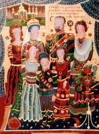 Горбачев Юрий Михайлович. Холст, масло, смешанная техника. 110х60. 1998. Государственный художественно-архитектурный дворцово-парковый музей-заповедник Царское Село.