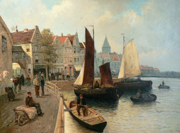Карл Кауфман. Кёнигсберг. Холст, масло. Около 1890. Частная коллекция.