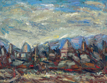 Камелин Юрий Викторович. Самарканд. Гур-Эмир. Холст, масло. 70х90. 2003. Московский музей современного искусства.